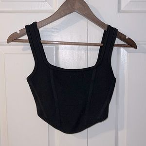 Black Crop Tank
